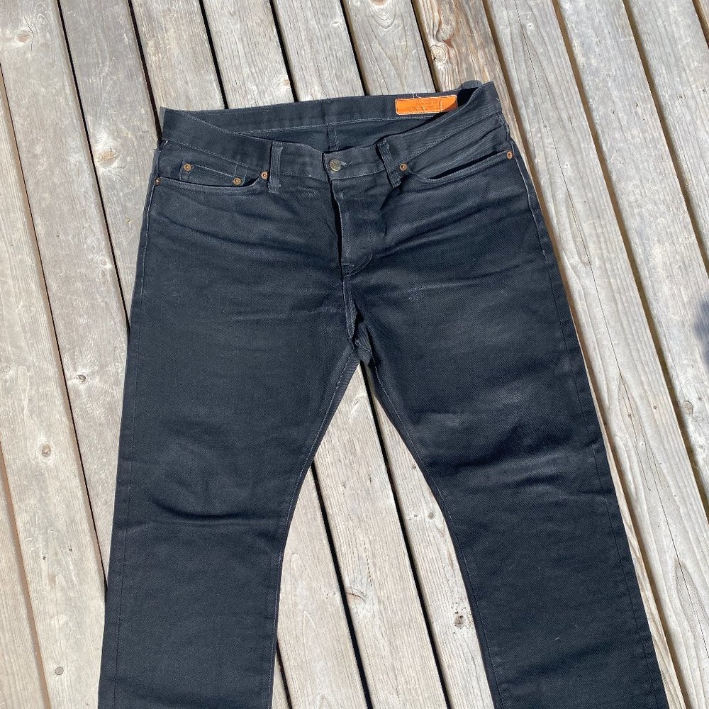 Jean Shop New York Black Selvedge Denim 34x33
